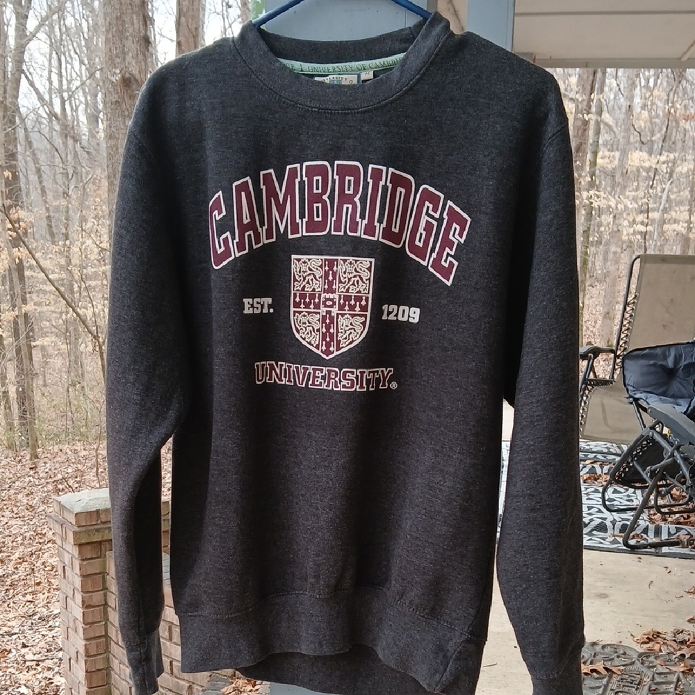 CAMBRIDGE UNIVERSITY‎ GREY SWEATSHIRT, SZ.med.